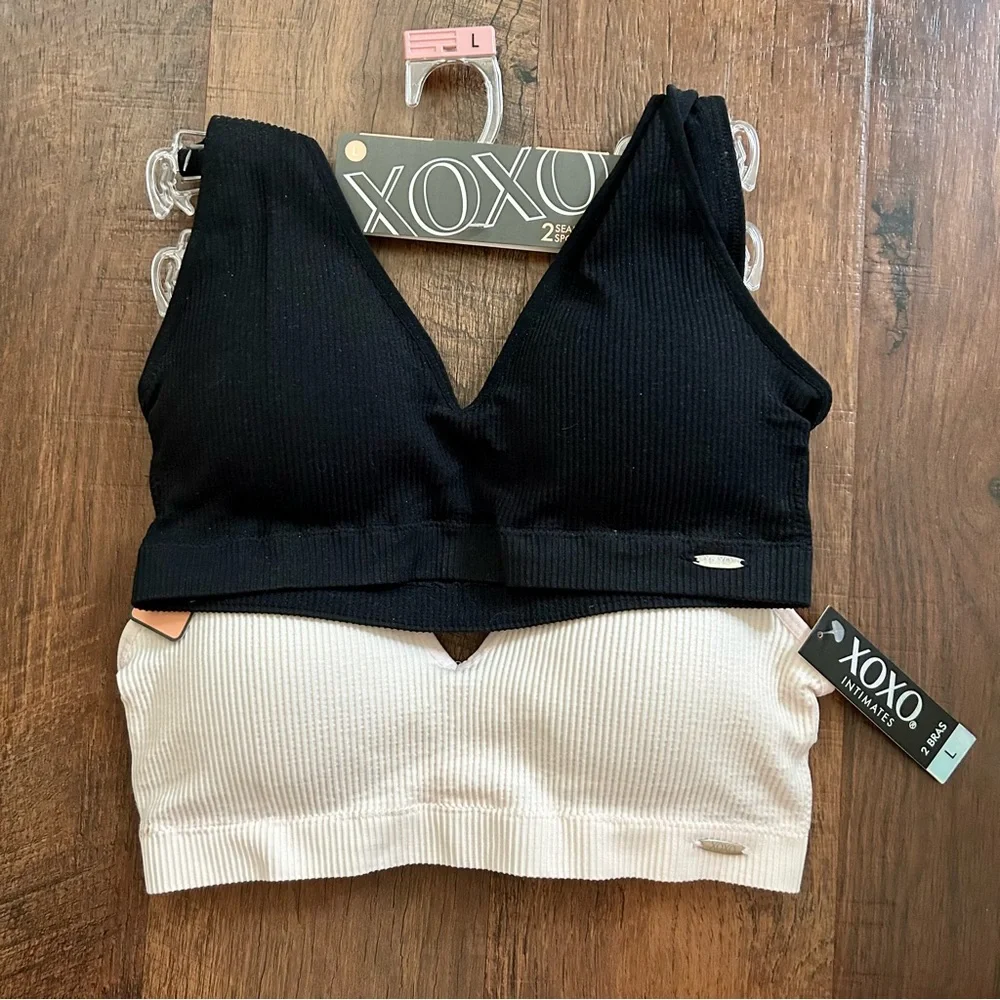 XOXO seamless sports bras, 2 pack. Size L, NWT_3